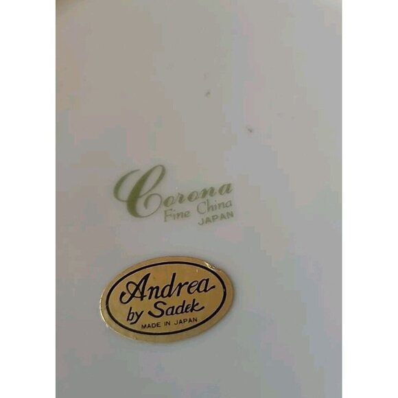 Andrea Sadak Bowl - Floral Pattern Corona - 7.25" Diameter x 3"serving bowl - Picture 6 of 9